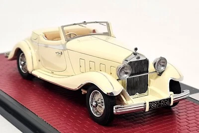 Matrix 1/43 Delage D8S De Villars Roadster 1933 White Scale Model Car - Image 1 of 4