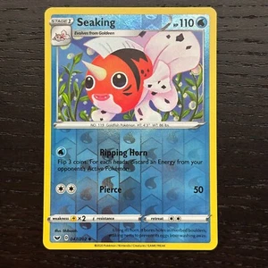 Seaking 047/202 Pokemon Sword & Shield Base Set Reverse Holo Uncommon Card NM - Picture 1 of 2