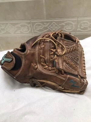 "Guante de softbol lanzamiento a la derecha Mizuno GCE-10FP Pro-Elite completamente roto en 12,5""" Foto 1 de 4