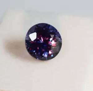 Anello appena aggiunto misura brasiliano bicolore alessandrite 3 ct pietra preziosa taglio tondo - Foto 1 di 9
