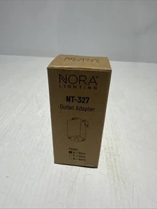 Nora Lighting Outlet Adapter Track Accessory Black Finish NT-327 New - Picture 1 of 4