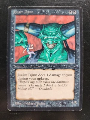 Juzam Djinn Magic: the Gathering x1 Arabian Nights Lightly Played English - Image 1 of 2