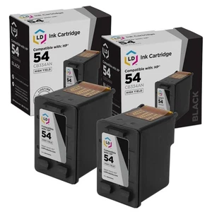 Tinta de repuesto LD para impresoras Officejet HP 54 CB334AN HY negras 2pk - Imagen 1 de 9