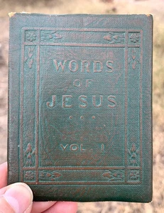 LITTLE LEATHER LIBRARY BOOK WORDS OF JESUS VOL 1 Antique Bible Literature - Bild 1 von 5