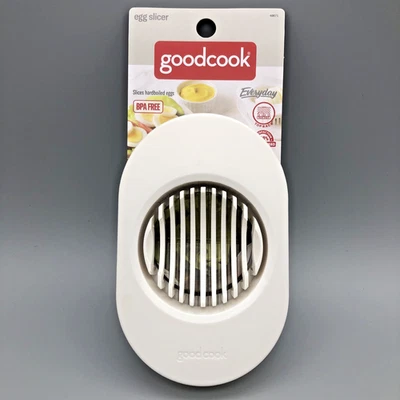 Ferramenta fatiadora de ovos Good Cook 40071 fio plástico branco/aço inoxidável sem BPA nova - Imagem 1 de 3