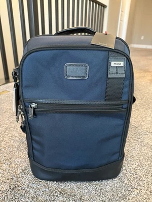 NEW Tumi Fremont RADAR 16.0” Ballistic Nylon & Leather Laptop Backpack - NAVY - Image 1 of 4