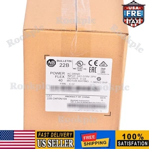 22B-D4P0N104 NEW Sealed AB 22B-D4P0N104 PowerFlex Allen-Bradley AC Drive HT 1PCS - Picture 1 of 5