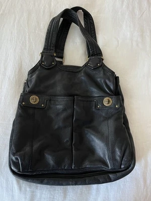 Marc By Marc Jacobs BlackbLeather Double Turnlock Pockets Shoulder Bag - Image 1 of 4
