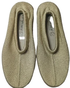 Arcopedico Damenschuhe US 7,5 beige Strick-Slipper lässig bequem Turnschuhe - Bild 1 von 5