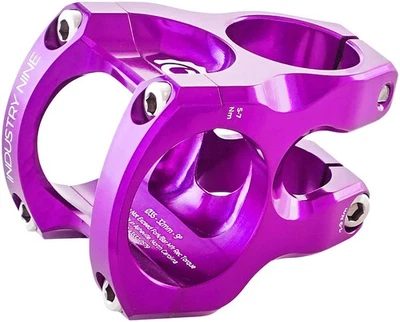Industry Nine A35 Stem - 32mm, 35 Clamp, +/-9, 1 1/8", Aluminum, Purple - Image 1 of 2