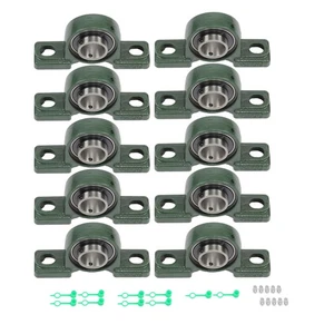 10pcs UCP206-20 Pillow Block Bearing 1-1/4" Bore 2-Bolt Self-Aligning Solid Base - Bild 1 von 18