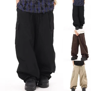 Cargo Pants Men Clothing Streetwear Stylish Comfortable Drawstring Fashion - Picture 1 of 37