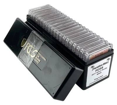 2017 China 10 Yuan Silver Panda PCGS MS69 - Flag Label - 20 Pack - Image 1 of 3