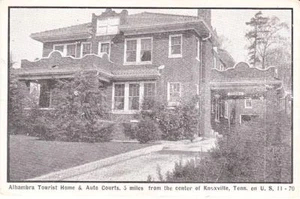 c. 1930 KNOXVILLE, TN, ALHAMBRA TOURIST HOME POSTCARD - Picture 1 of 1
