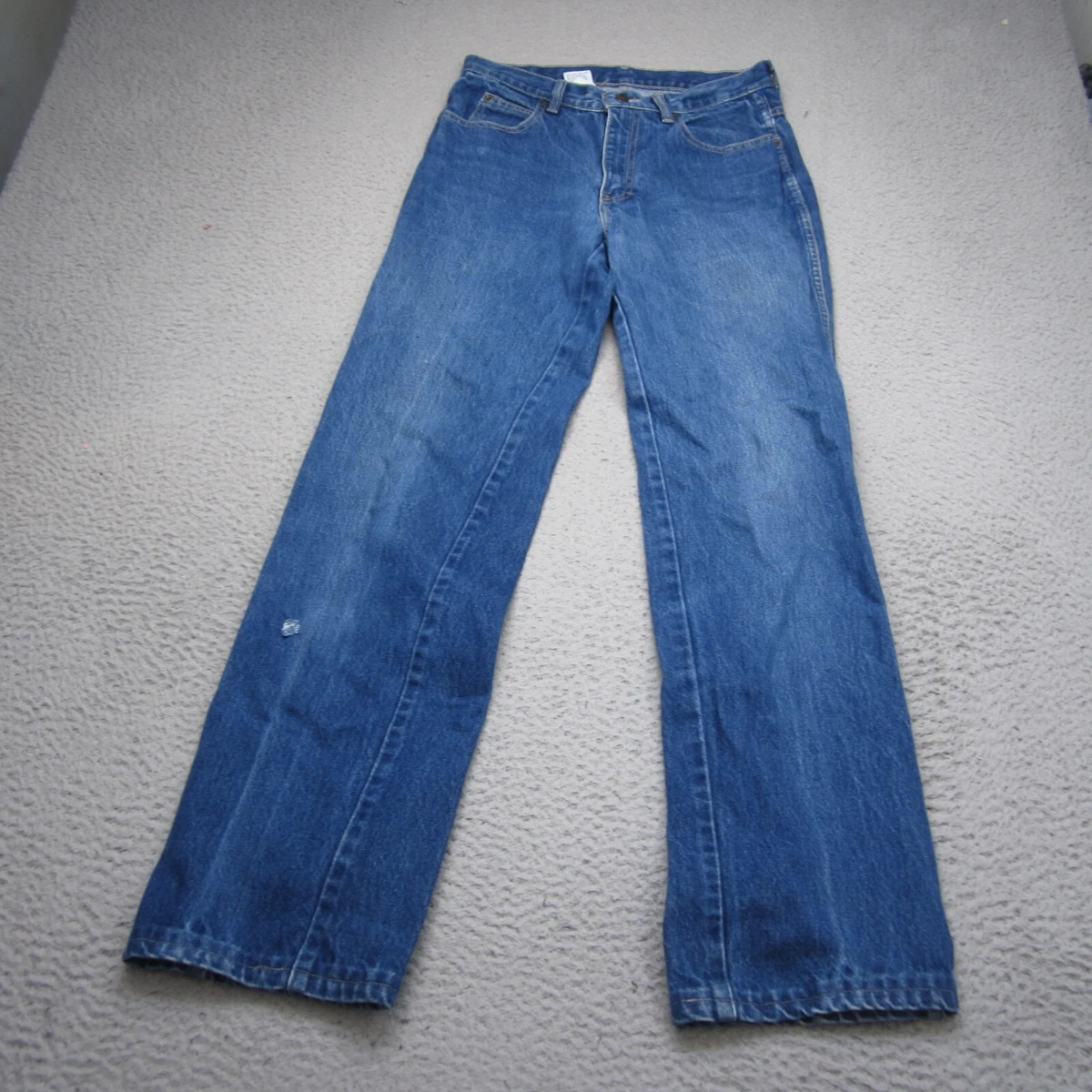 Men's Straight Fit Selvedge Jeans - Raw 12oz Denim, Made In USA, 33" Inseam (M527SV) - View #11