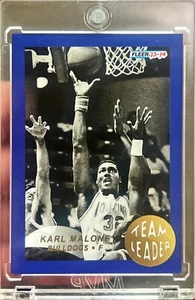 Tarjeta insertada Fleer Retro Karl Malone 1992-93 Fleer Team Leader 2013-14 #9 SP - Imagen 1 de 1
