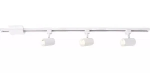 Hampton Bay Track Lighting Kit 4' LED White w/ Mini-Cylinder Step Heads 3-Light - Picture 1 of 1