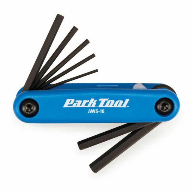 Park Tool Aws 10 Fold up Steel Hex Wrench Set for Bike Repair