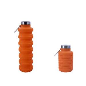 Collapsible Water Bottle With Carabiner Travel & Biking GET IT FAST US SHIPPER