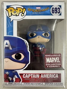 Captain America 693 ~ Marvel: Spider-Man - Homecoming ~ Funko Pop Vinyl + P/PROT - Picture 1 of 7