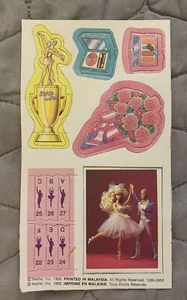 My First Barbie Easy To Dress Barbie Ballerina Cut Out Inserts 1988 - Bild 1 von 2