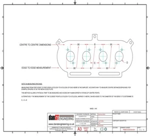 Piastra di base Pipercross PX600 adatta a GSXR600 K1-K3 ITB con kit tromba danST - Foto 1 di 1