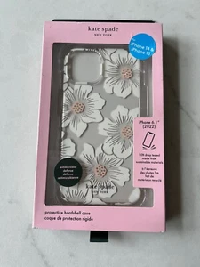 Kate Spade Hollyhoc Floral Hard Case for iPhone 14 (6.1") - Picture 1 of 1