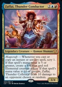 MTG - ZAFFAI, THUNDER CONDUCTOR(foil) - Commander 2021 (M) - Picture 1 of 1