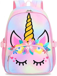 Kids Backpack Girls School Backpack Preschool Kindergarten Unicorn Toddler Bookb - Picture 1 of 12