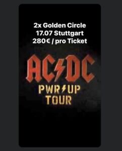 2 TICKETS ( 550€ ) - AC/DC - Golden Circle - STUTTGART - Konzert - FOS
