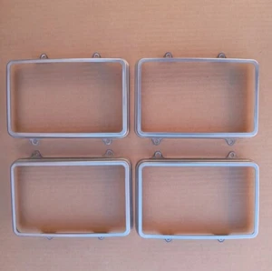 78-87 GM Caprice/C10/Camaro/Impala - OEM 4x6 Stainless Headlight Trim Rings - Bild 1 von 9