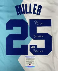 BOBBY MILLER DODGER SIGNED 2022 FUTURES GAME JERSEY STARTING PITCHER PSA RG50479 - Picture 1 of 6