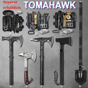Klappschaufel Axt Beil Survival Gear Kit Tomahawk Militär Spaten Camping Outdoor - Bild 1 von 47