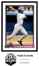 1991 Bowman #592 Alfredo Griffin Los Angeles Dodgers ~A8NN