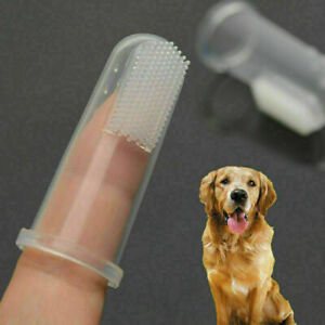 10pcs Finger Latex Toothbrush Pet Dental Teeth Care Clean Brush For Dog Puppy