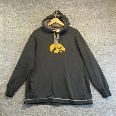 Iowa Hawkeyes Sudadera con Capucha Hombres Grande Negro Pullover Manga Larga Majestuosa Sudadera Foto 1 de 4