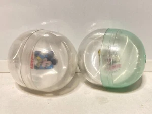 Mickey & Minnie Mouse Disney Pixar Tiny Treasures 2 Mini Plates Vending Capsules - Picture 1 of 3