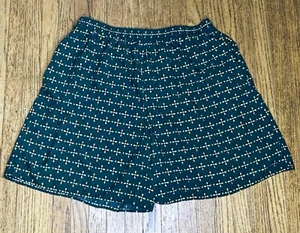 Pantalones Cortos Vintage Verde Bosque Estampado Mamá 24W Cintura Elástica Goblin Core Grunge - Imagen 1 de 6