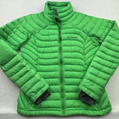 Chaqueta acolchada verde de plumón medio Columbia Plus para mujer DEFECTOS Foto 1 de 4