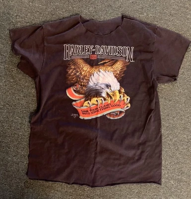 Camiseta Harley Davidson De Colección 1991 3D Emblema Para Hombre Grande Foto 1 de 4