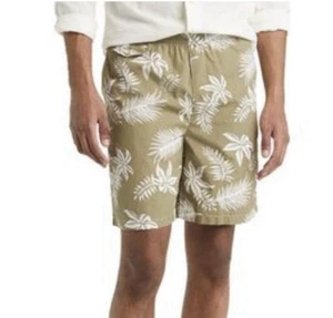 Scotch & Soda bedruckte Popeline Bermuda Shorts khaki Blätter Gr. Medium EUC 118 $ - Bild 1 von 6