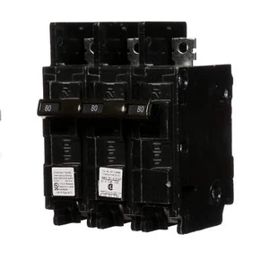 Siemens BQ3B080 80-Amp Three Pole 240-Volt 10KAIC Lug In/Lug Out Breaker - Picture 1 of 4