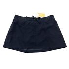 Kona Sol Womens Size L 12-14 High Coverage Skirt Lined Pockets Black