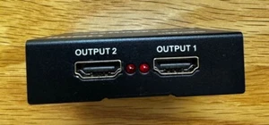 DIGITECH HDMI Splitter 1x2 4K UHD 3D HDTV Monitor Display Adapter – AV Cable - Picture 1 of 4