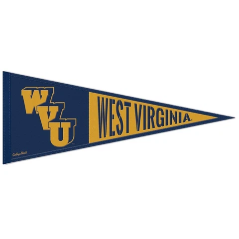 West Virginia Mountaineers Throwback Logo Wool Pennant - 13"x32" Cover