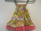 Cherokee Baby Girls Beige Pink Floral Sleeveless Party Dress Size 24 Months