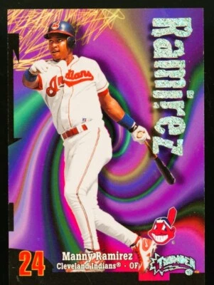 Manny Ramirez 1998 Skybox Circa Thunder Rave 110/150 #24 Cleveland Indians - Image 1 of 2