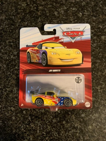 Disney Pixar Cars Jeff Gorvette Imperfect Package Cover
