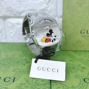 GUCCI Quartz SLV 157.3 Grip Watch Disney Collaboration NEW - Picture 1 of 8