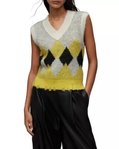 New Women's ALLSAINTS Hove Knit Sweater Vest Size S - Picture 1 of 6